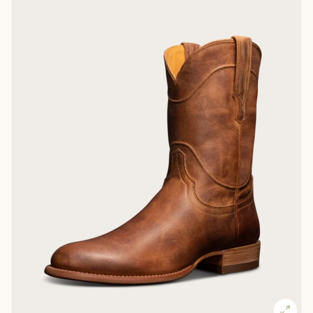 BRAND NEW UNWORN TECOVAS THE EARL GOAT SKIN BOOTS MENS US11